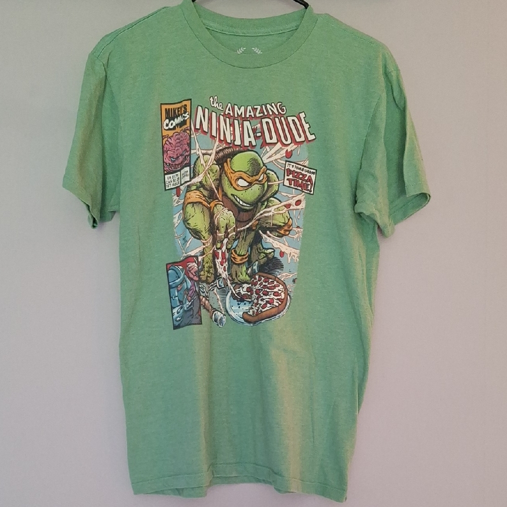 Green Ninja Dude Graphic T-Shirt